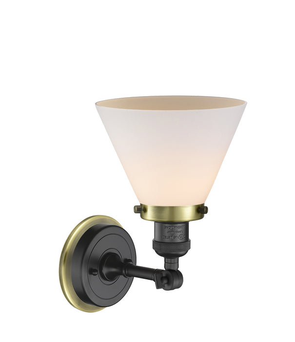 Innovations - 203BP-BKAB-G41 - One Light Wall Sconce - Franklin Restoration - Matte Black