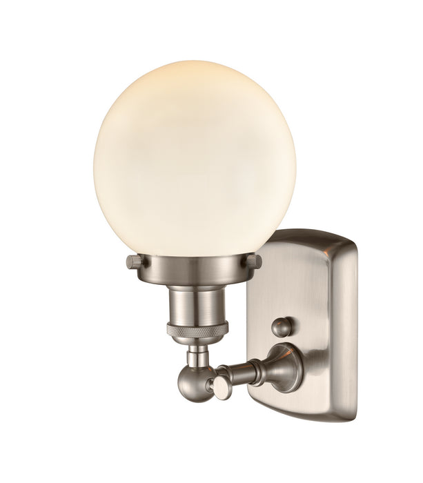 Innovations - 916-1W-SN-G201-6 - One Light Wall Sconce - Ballston - Brushed Satin Nickel