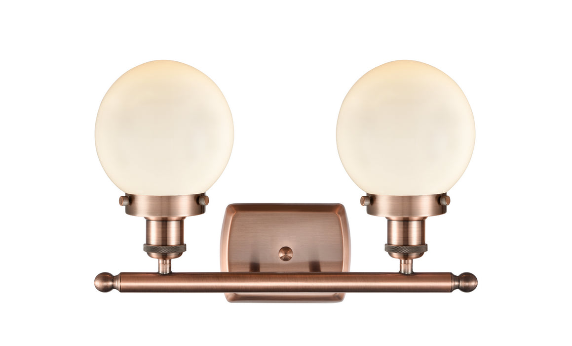 Innovations - 916-2W-AC-G201-6-LED - LED Bath Vanity - Ballston - Antique Copper