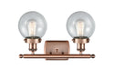 Innovations - 916-2W-AC-G204-6-LED - LED Bath Vanity - Ballston - Antique Copper