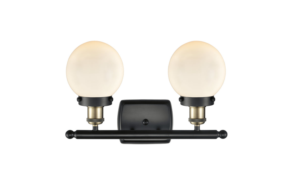 Innovations - 916-2W-BAB-G201-6-LED - LED Bath Vanity - Ballston - Black Antique Brass