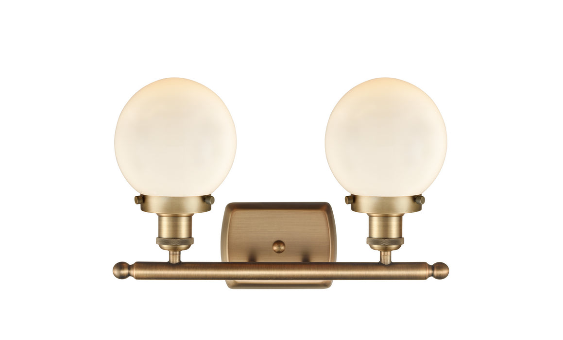 Innovations - 916-2W-BB-G201-6 - Two Light Bath Vanity - Ballston - Brushed Brass