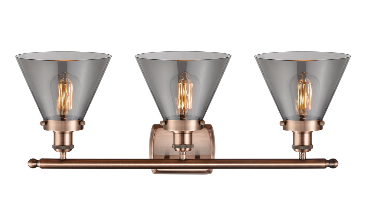 Innovations - 916-3W-AC-G43-LED - LED Bath Vanity - Ballston - Antique Copper