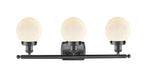 Innovations - 916-3W-BK-G201-6 - Three Light Bath Vanity - Ballston - Matte Black