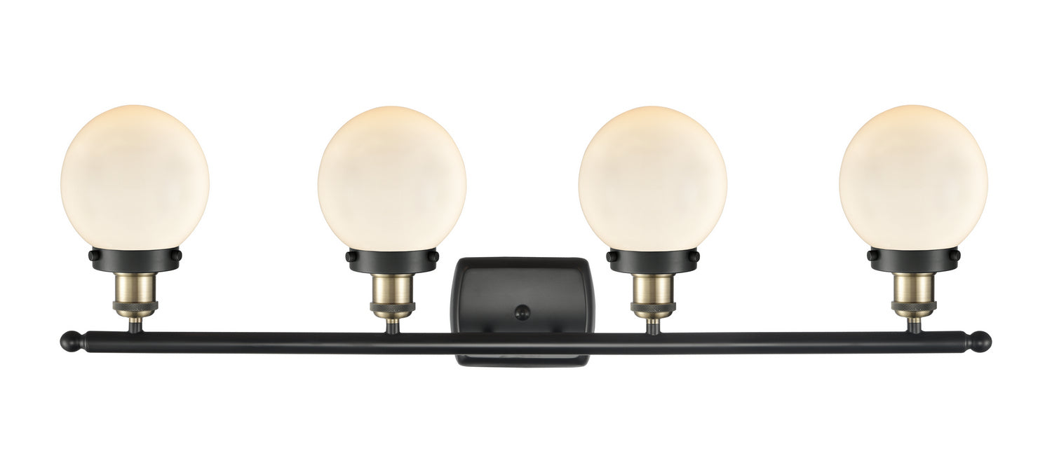 Innovations - 916-4W-BAB-G201-6 - Four Light Bath Vanity - Ballston - Black Antique Brass