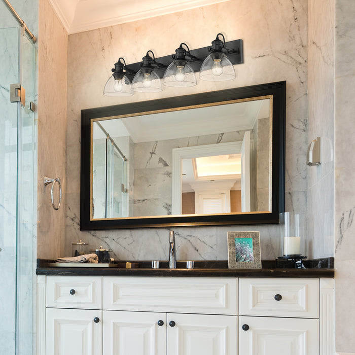 Hines BLK Bath Vanity Light-Bathroom Fixtures-Golden-Lighting Design Store