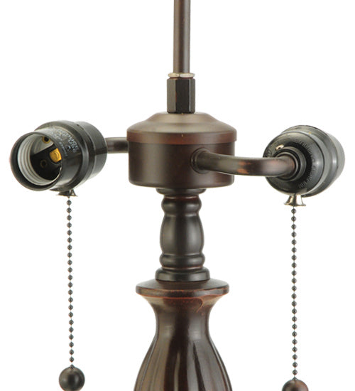 Meyda Tiffany - 163350 - Three Light Table Base - Victorian - Mahogany Bronze