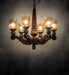 Meyda Tiffany - 18983 - Six Light Chandelier - Kendall - Antique