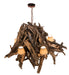 Meyda Tiffany - 197275 - Six Light Chandelier - Driftwood - Rust,Natural Wood