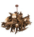 Meyda Tiffany - 197275 - Six Light Chandelier - Driftwood - Rust,Natural Wood