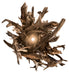 Meyda Tiffany - 197275 - Six Light Chandelier - Driftwood - Rust,Natural Wood