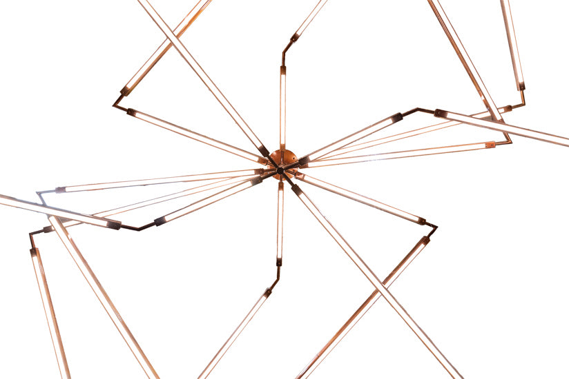 Meyda Tiffany - 210950 - LED Chandelier - Isotope - Transparent Copper