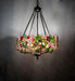 Meyda Tiffany - 232776 - Three Light Pendant - Tiffany Cherry Blossom - Mahogany Bronze