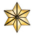 Meyda Tiffany - 233309 - One Light Wall Sconce - Star - Craftsman Brown