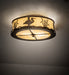 Meyda Tiffany - 233512 - Two Light Flushmount - Wildlife At Dawn - Antique Copper