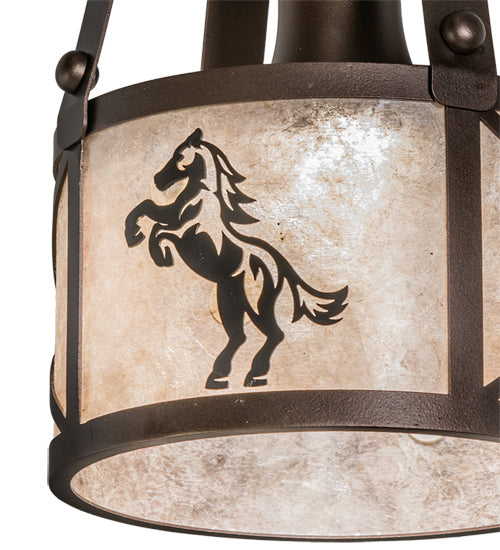 Meyda Tiffany - 233536 - One Light Pendant - Black Stallion - Mahogany Bronze