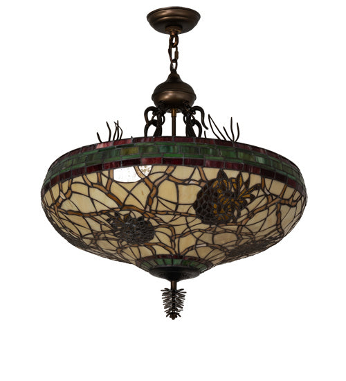 Meyda Tiffany - 233726 - Four Light Pendant - Pinecone - Antique Copper