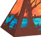 Meyda Tiffany - 234050 - Six Light Pendant - Bear At Lake - Rust
