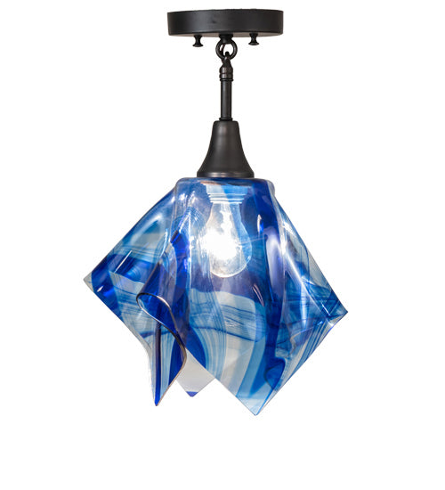 Meyda Tiffany - 235271 - One Light Pendant - Handkerchief - Craftsman Brown