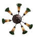 Meyda Tiffany - 236530 - Seven Light Chandelier - Tiffany Pond Lily - Mahogany Bronze