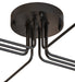 Meyda Tiffany - 236581 - Eight Light Flushmount - Pipedream Alva - Wrought Iron