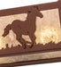 Meyda Tiffany - 236602 - Four Light Vanity - Running Horses - Rust