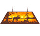 Meyda Tiffany - 38700 - Six Light Pendant - Moose At Lake - Rust
