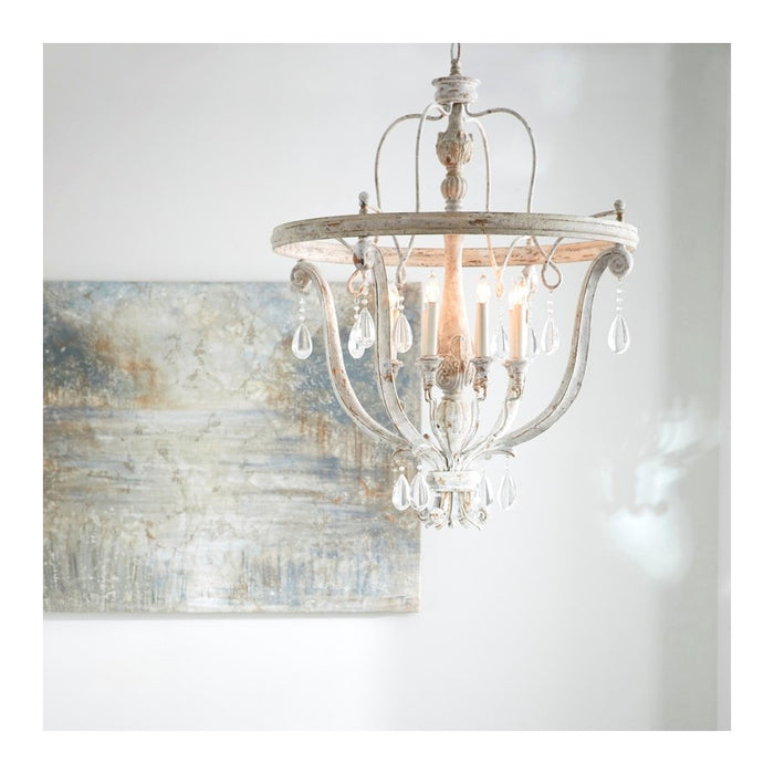 Eight Light Chandelier-Mid. Chandeliers-Cyan-Lighting Design Store