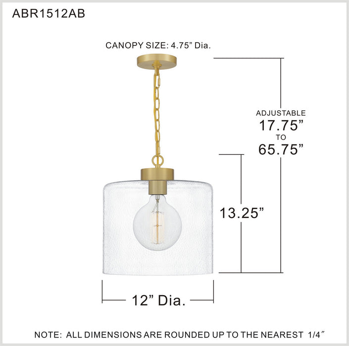 Abner Mini Pendant-Pendants-Quoizel-Lighting Design Store