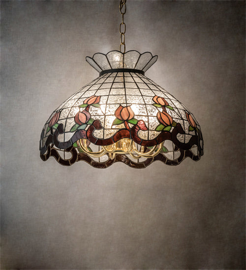 Meyda Tiffany - 134790 - Nine Light Pendant - Roseborder
