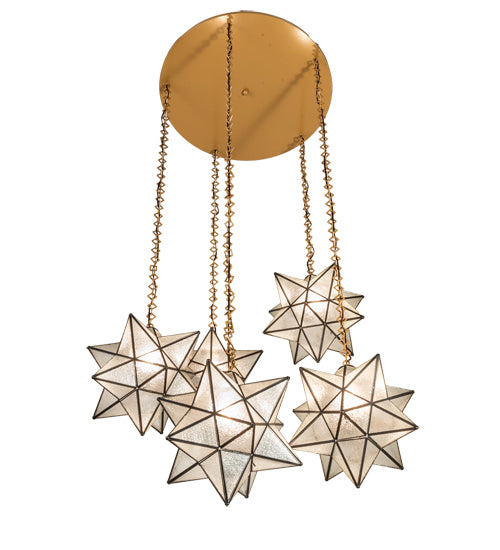 Meyda Tiffany - 234505 - Five Light Pendant - Moravian Star
