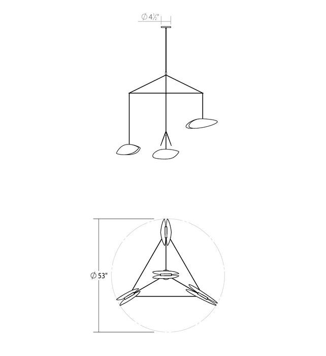 LED Pendant-Large Chandeliers-Sonneman-Lighting Design Store