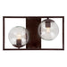 Two Light Wall Sconce-Bathroom Fixtures-Forte-Lighting Design Store