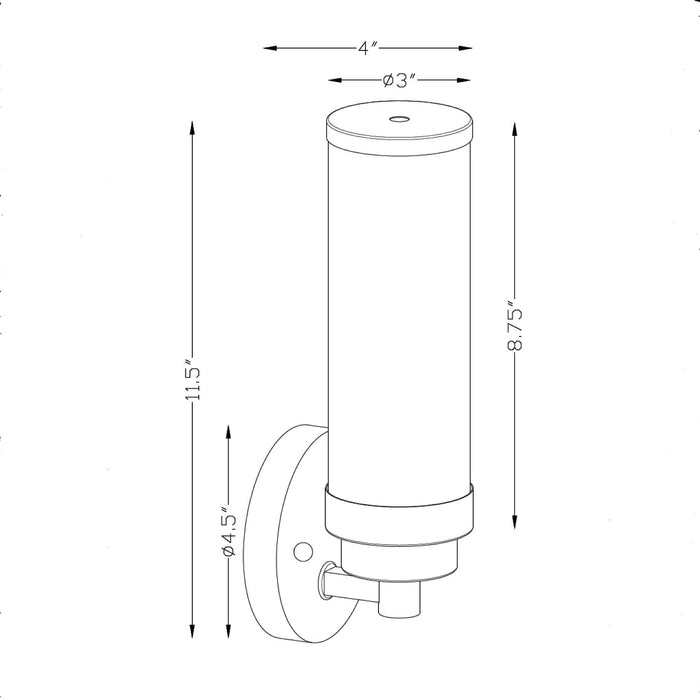 One Light Wall Sconce-Sconces-Forte-Lighting Design Store