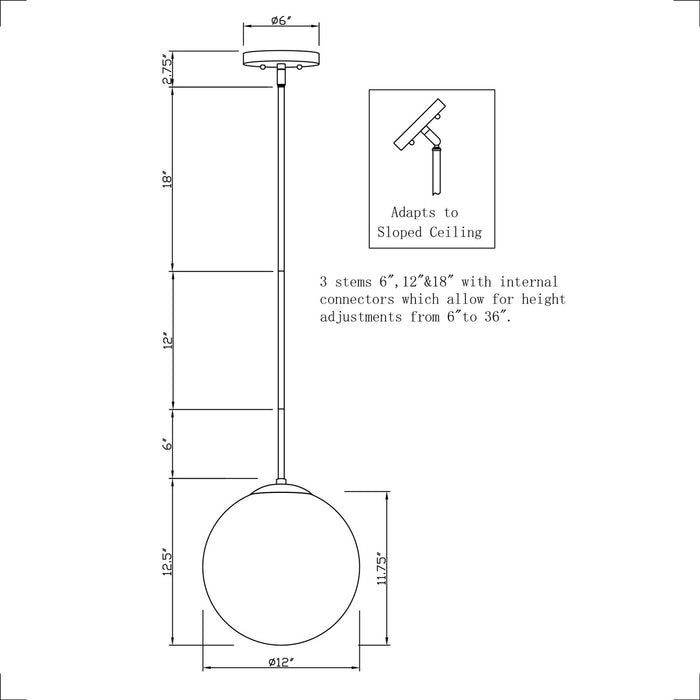 One Light Pendant-Pendants-Forte-Lighting Design Store