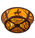 Meyda Tiffany - 107593 - Four Light Flushmount - Cowboy - Rust