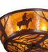 Meyda Tiffany - 107593 - Four Light Flushmount - Cowboy - Rust
