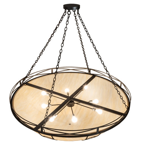 Meyda Tiffany - 234765 - Eight Light Pendant - Pelican Bay - Wrought Iron