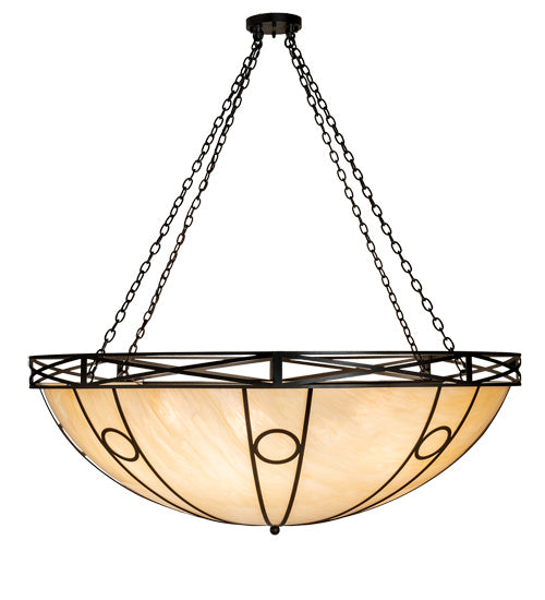 Meyda Tiffany - 234765 - Eight Light Pendant - Pelican Bay - Wrought Iron