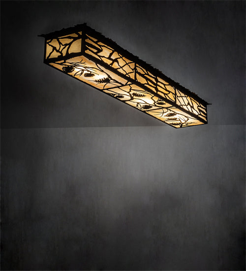 Meyda Tiffany - 234976 - LED Flushmount - Whispering Pines - Rust,Cafe-Noir