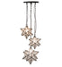 Meyda Tiffany - 236061 - Three Light Pendant - Moravian Star - Timeless Bronze