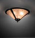 Meyda Tiffany - 238451 - Three Light Flushmount - Sutter - Mahogany Bronze