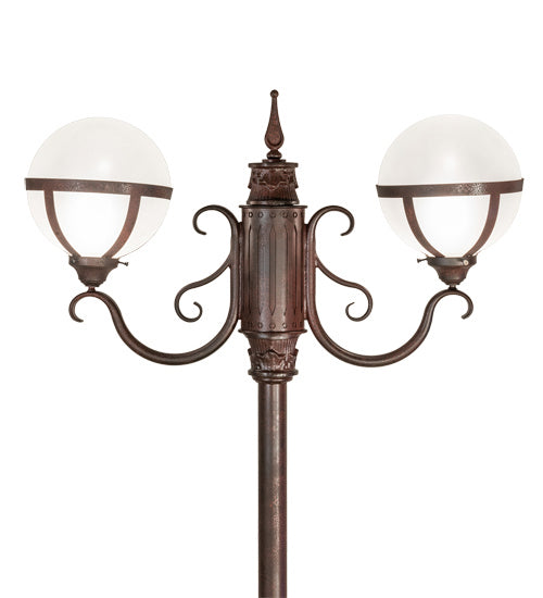 Meyda Tiffany - 238671 - Two Light Street Lamp - Bola - Rust