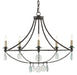 Novella Chandelier-Mid. Chandeliers-Currey and Company-Lighting Design Store