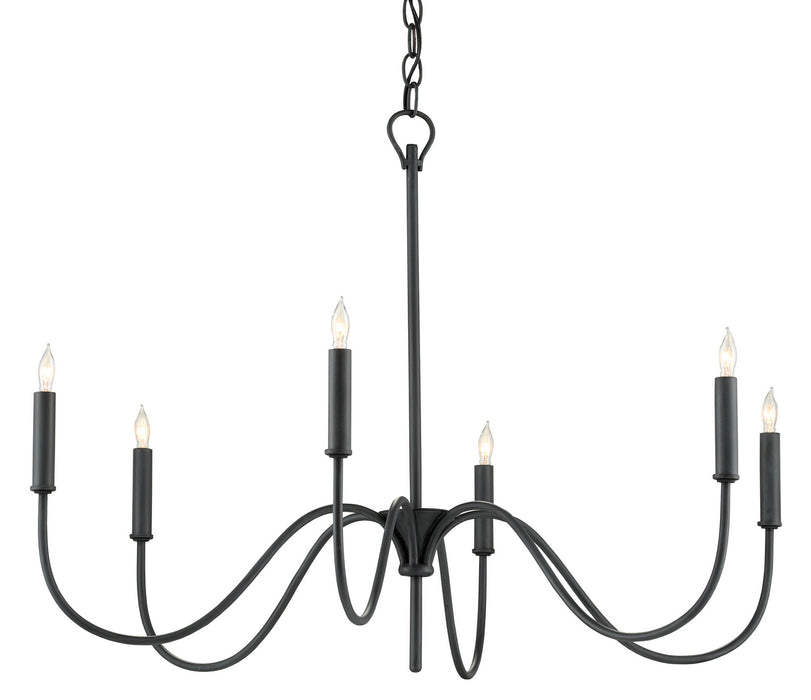 Tirrell Chandelier-Mid. Chandeliers-Currey and Company-Lighting Design Store