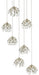 Seven Light Pendant-Large Chandeliers-Currey and Company-Lighting Design Store