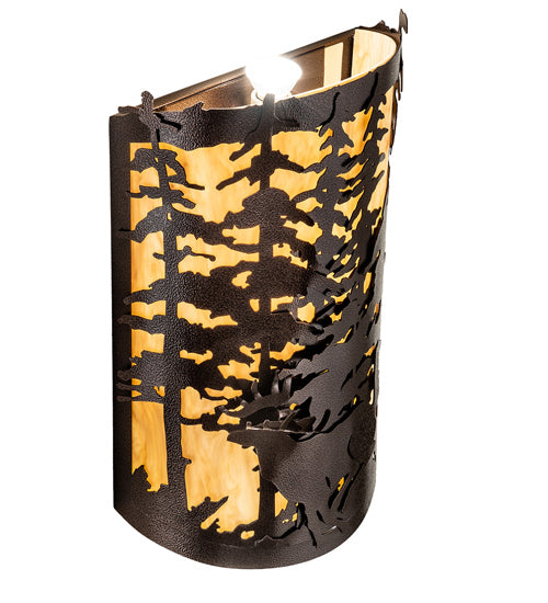 Meyda Tiffany - 229318 - Two Light Wall Sconce - Tall Pines - Copper Vein