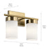 Kichler - 55111BNB - Two Light Bath - Ciona - Brushed Natural Brass