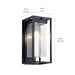 Kichler - 59062BSL - One Light Outdoor Wall Mount - Mercer - Black with Silver Highlights