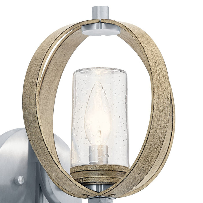 Kichler - 59065DAG - One Light Outdoor Wall Mount - Grand Bank - Distressed Antique Gray